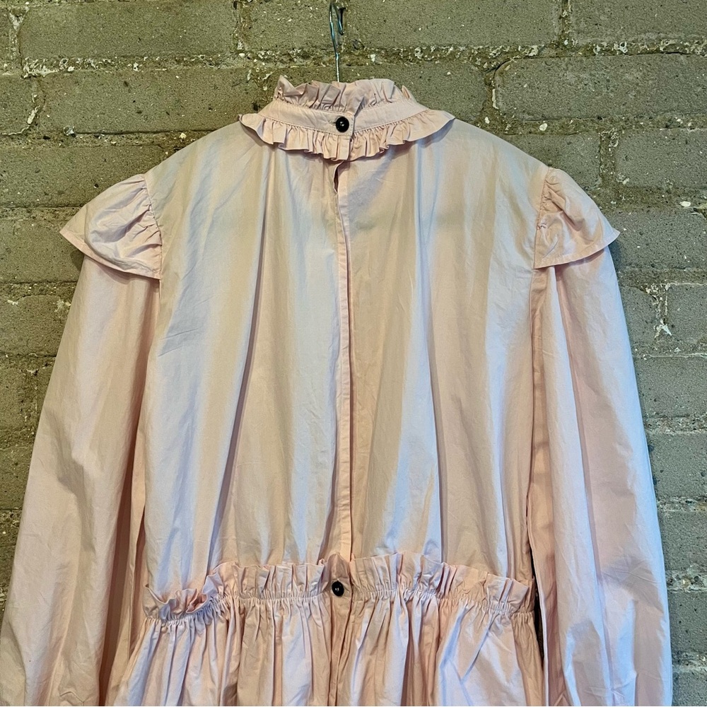 Ganni Pink Ruffled Blouse - Picture 7 of 13